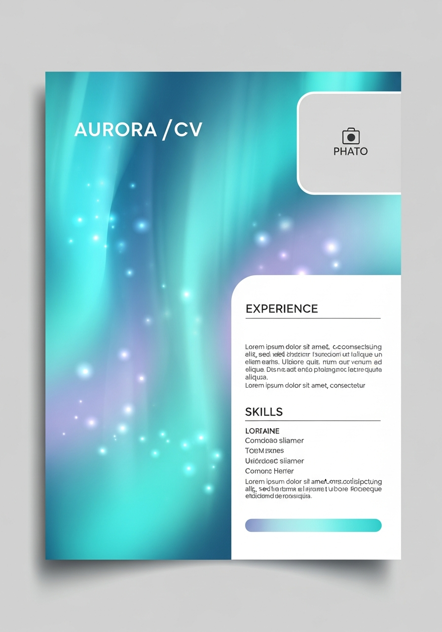 Aurora CV template preview