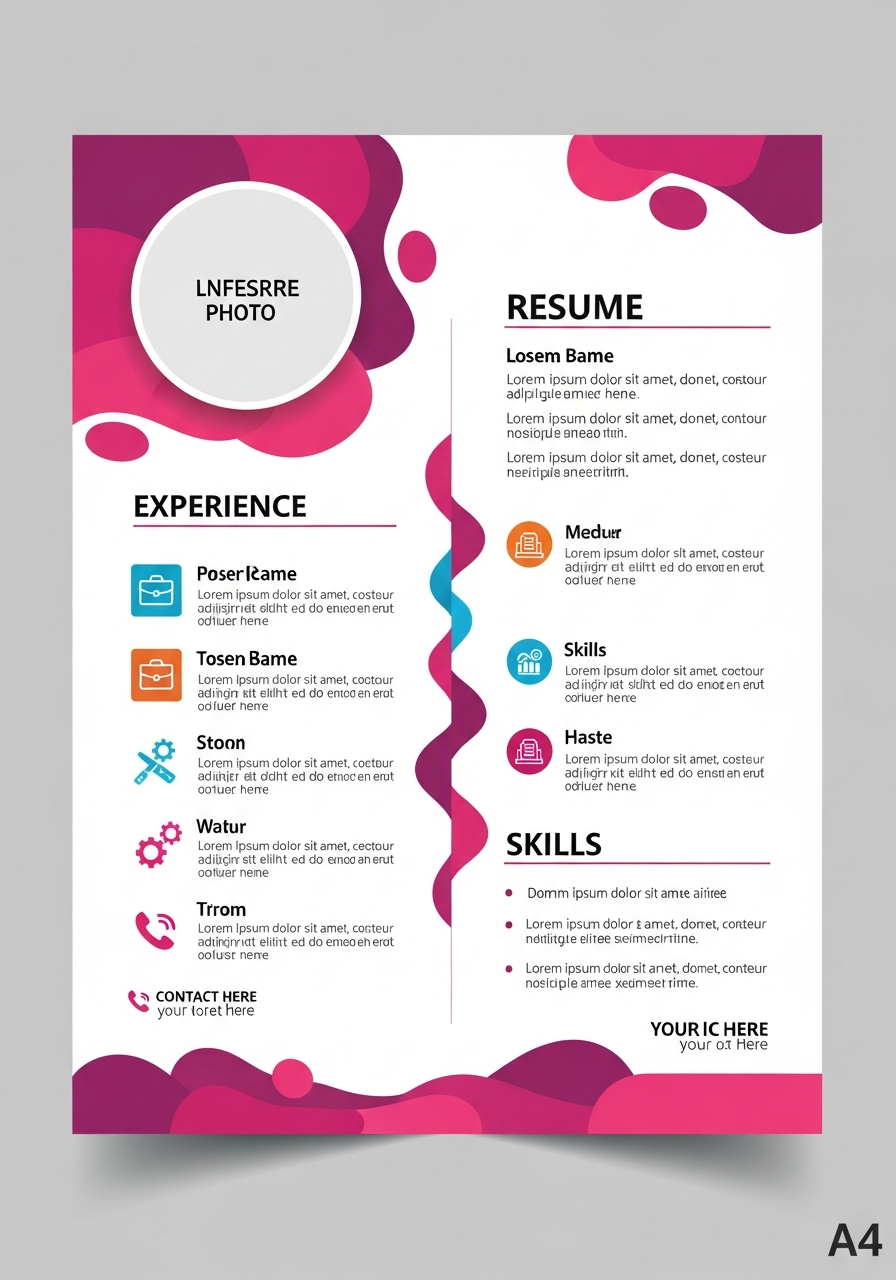 Creative CV template preview