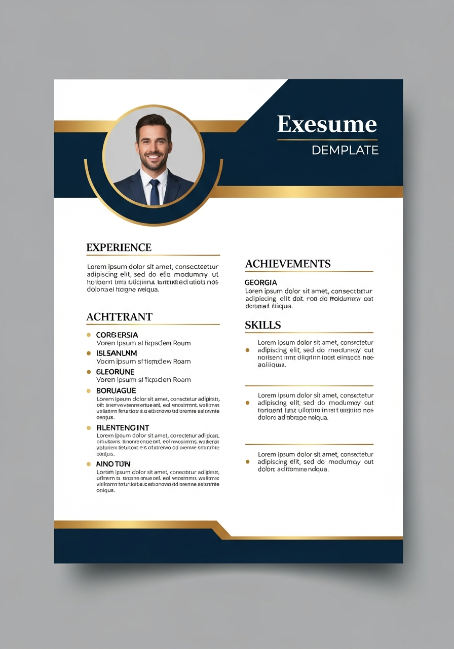 Executive CV template preview