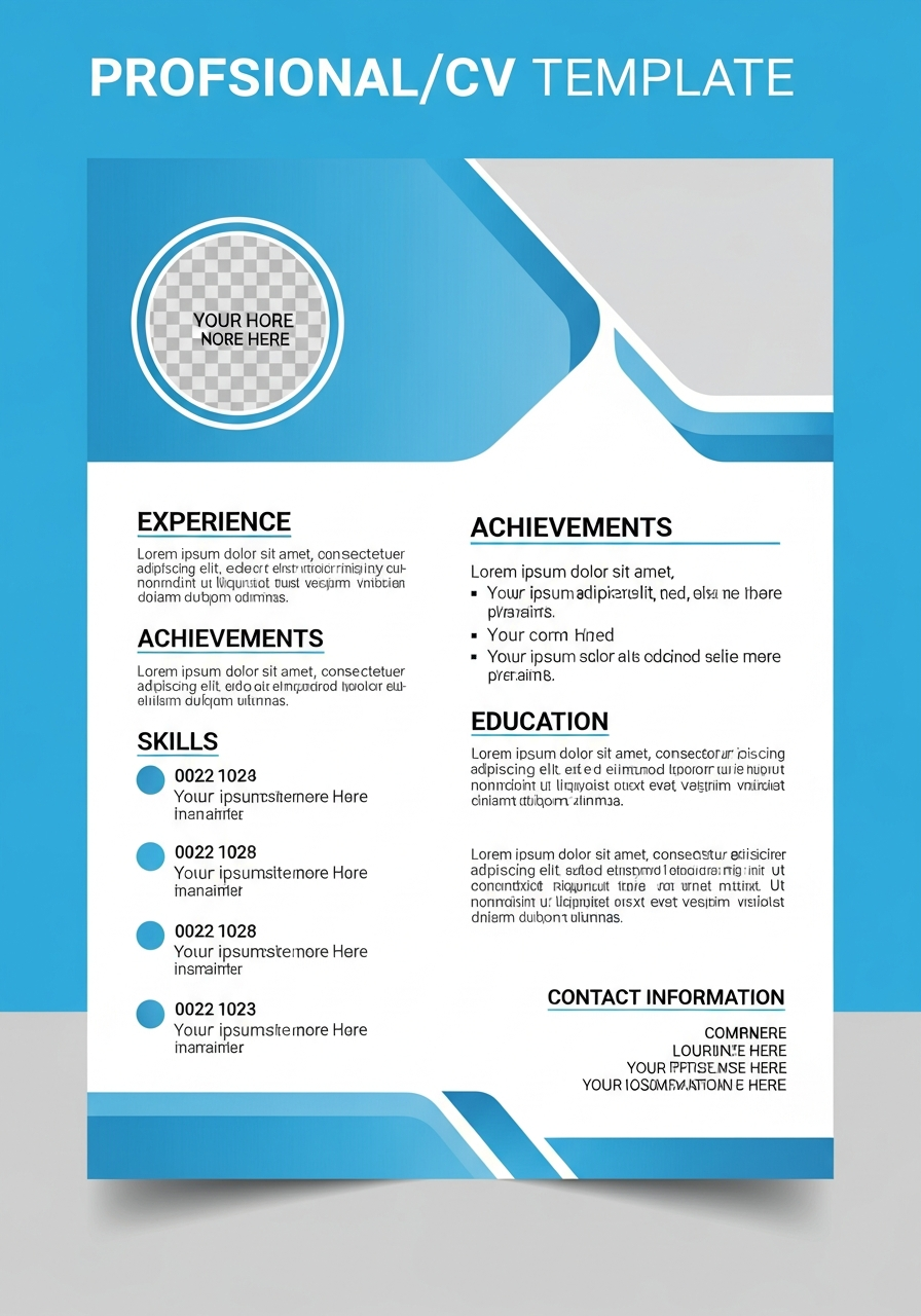 Vanguard CV template preview